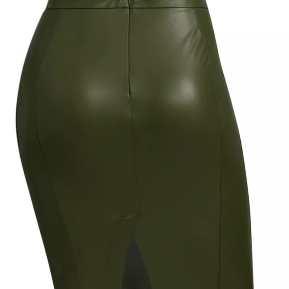 IVY PARK x Adidas Green Midi Pencil Skirt with Slit Sz XS NWT (A0315) - Picture 13 of 16
